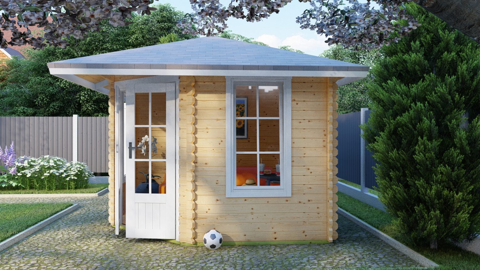 5 Eck Gartenhaus