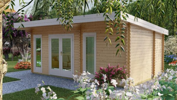 Gartenhaus 3Raum mit Flachdach 40 mm NWH Dorsten 40212 Gartenzauber GmbH