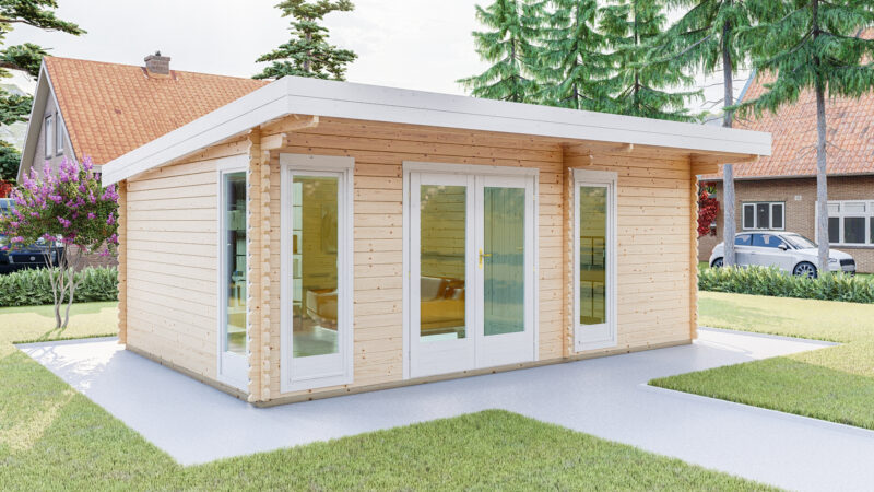 Gartenhaus Flachdach 2Raum 40 mm NWH Dorsten 40213 Gartenzauber GmbH