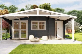 Gartenhaus mit Terrasse und Anbau günstig kaufen Gartenzauber GmbH
